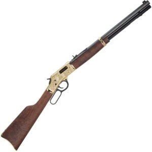 Henry Big Boy Deluxe 3rd Edition Engraved Brasslite Receiver/Blued Barrel Lever Action Rifle - 357 Magnum - 20in